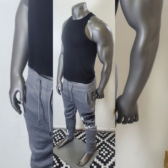 ECKO UNLTD FLEECE JOGGER PANT MEN'S WITH POCKET GREY SIZE L EMBROIDERED LOGO - Picture 8 of 8